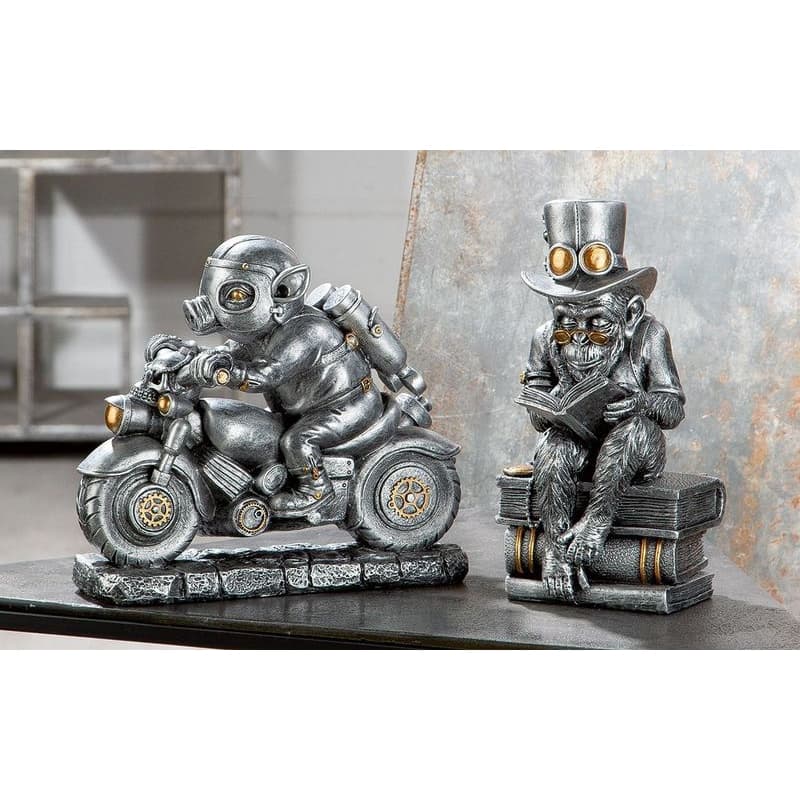 Figúrka čitateľa opice "Steampunk" 1