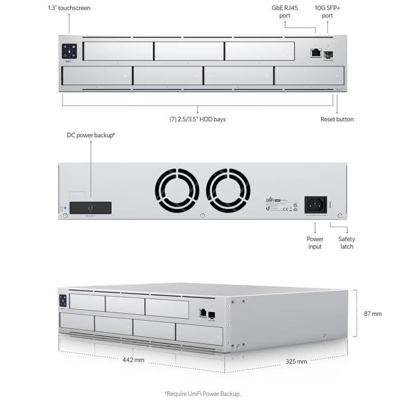 Ubiquiti UNVR-Pro - UniFi Network Video Recorder Pro 2