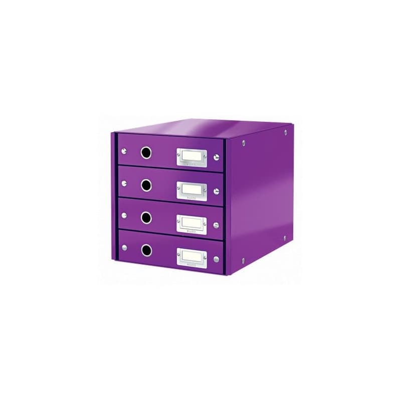 LEITZ Zásuvkový box Click&Store, 4 zásuvky, purpurová 1