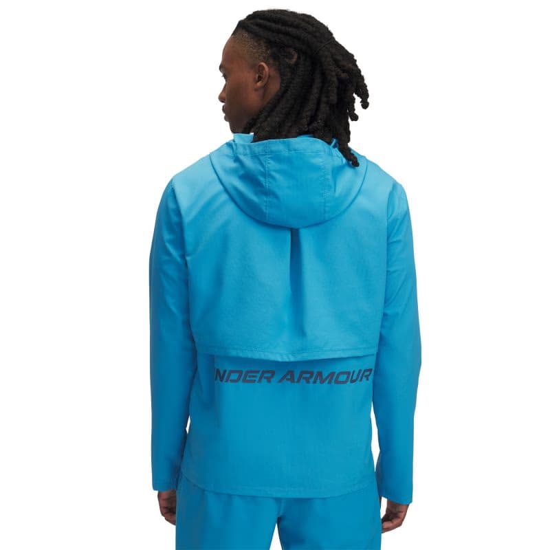 Pánska bežecká bunda UNDER ARMOUR UA Launch Hooded Jacket-BLU 3
