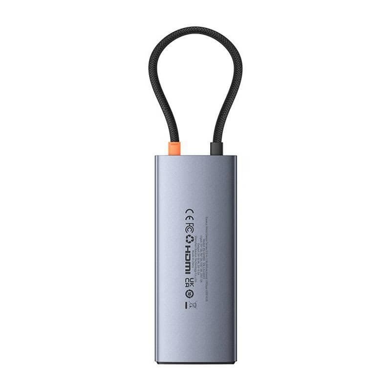 Baseus hub Series 2 USB 6v1 (USB-C/HDMI4K60Hz/USB-C(10Gbps)/USB-A(10Gbps)/RJ45/USB-C(PD) sivý 4