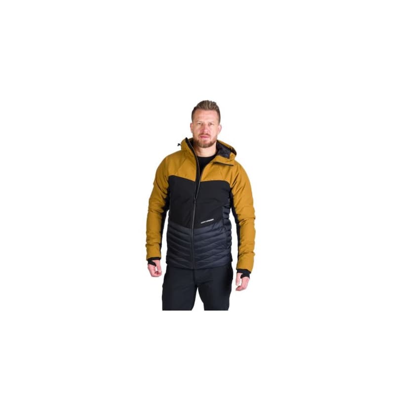 Pánska turistická bunda NORTHFINDER WATSON 579mustardblack 1