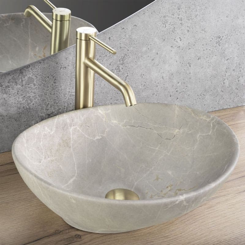REA - Umývadlo na dosku Sofia Beige Matt REA-U6360 4