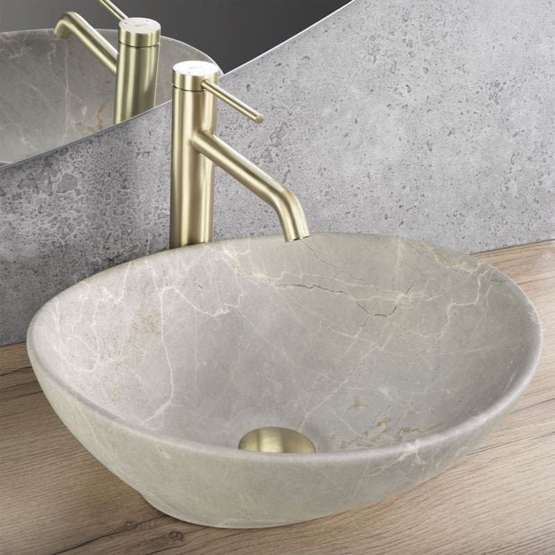 REA - Umývadlo na dosku Sofia Beige Matt REA-U6360 5