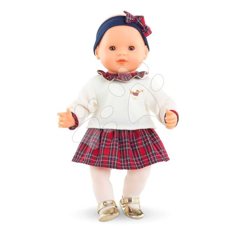 Bábika Suzanne Corolle Holidays Mon Grand Poupon Corolle vianočná edícia s hnedými klipkajúcimi očami 36 cm od 24 mes