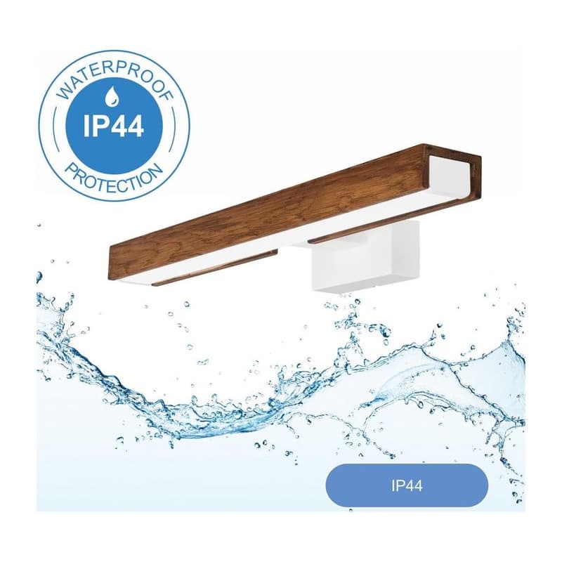 Brilagi- LED Kúpeľňové osvetlenie zrkadla WOODY MIRROR LED/8W/230V IP44 dub/biela 8590828607472 1