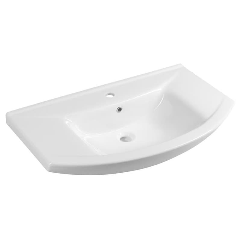AQUALINE - ZERO 86 keramické umývadlo nábytkové 86x50cm, biela 6085 1