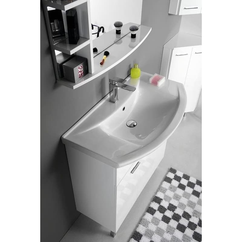 AQUALINE - ZERO 86 keramické umývadlo nábytkové 86x50cm, biela 6085 2