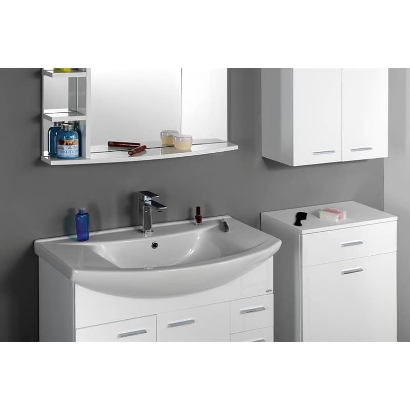 AQUALINE - ZERO 86 keramické umývadlo nábytkové 86x50cm, biela 6085 3