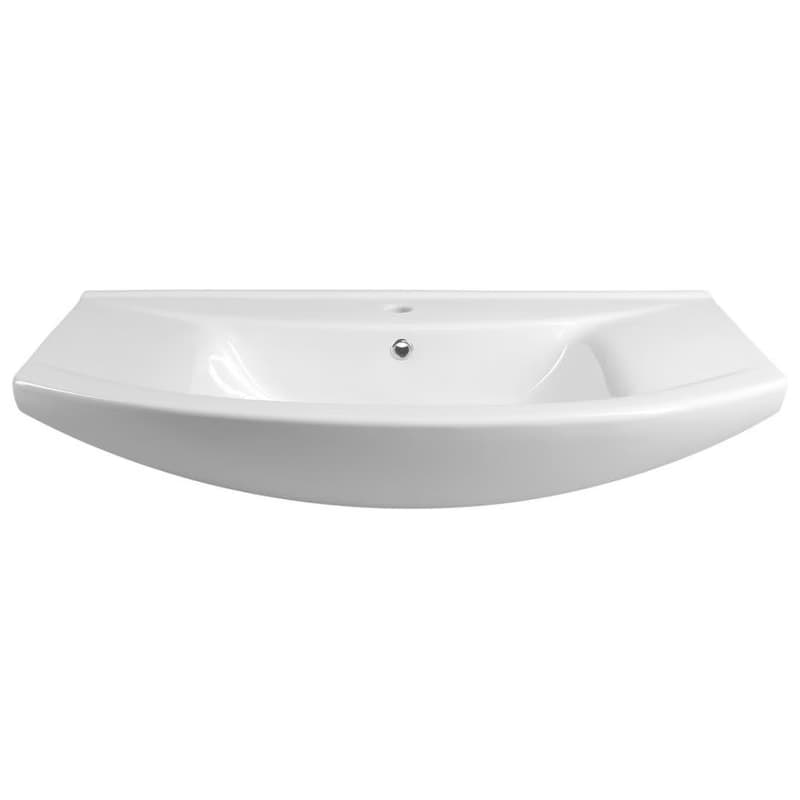 AQUALINE - ZERO 86 keramické umývadlo nábytkové 86x50cm, biela 6085 5