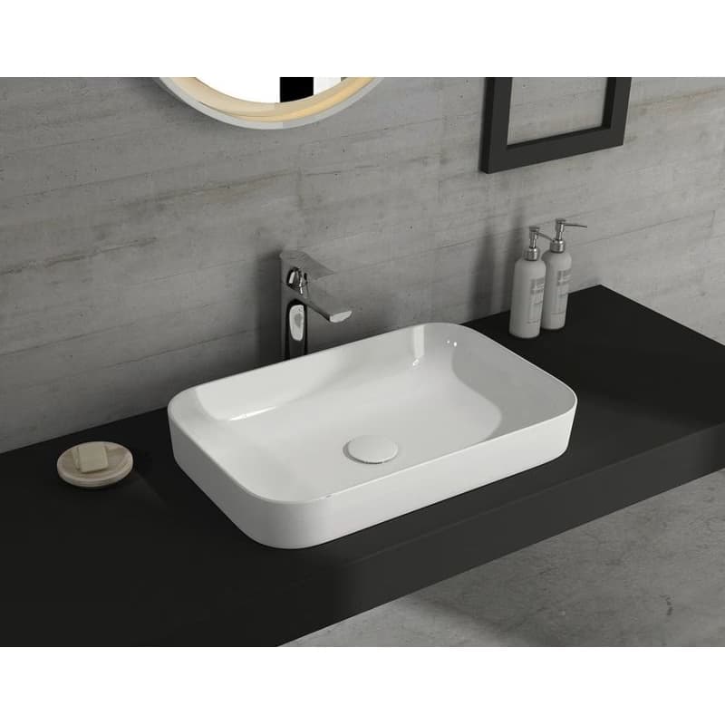 ISVEA - SOTT AQUA Keramické umývadlo 60x38cm, biela 10SQ50060 2