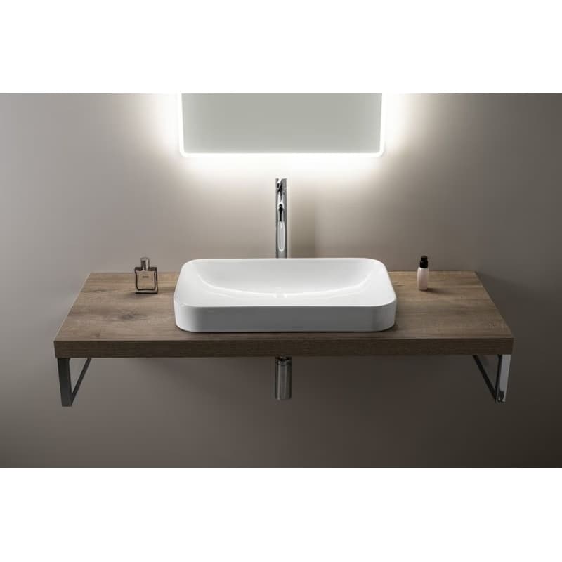ISVEA - SOTT AQUA Keramické umývadlo 60x38cm, biela 10SQ50060 5