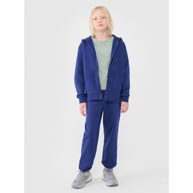 Chlapčenská mikina so zipsom 4F JUNIOR SWEATSHIRT-JWSS25TSWSM1851-36S-BLUE 6