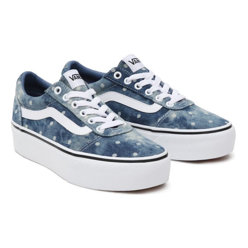 Dámska rekreačná obuv VANS WM Ward Platform (Denim Dots) moonlight blue white 3