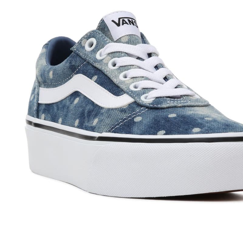 Dámska rekreačná obuv VANS WM Ward Platform (Denim Dots) moonlight blue white 5