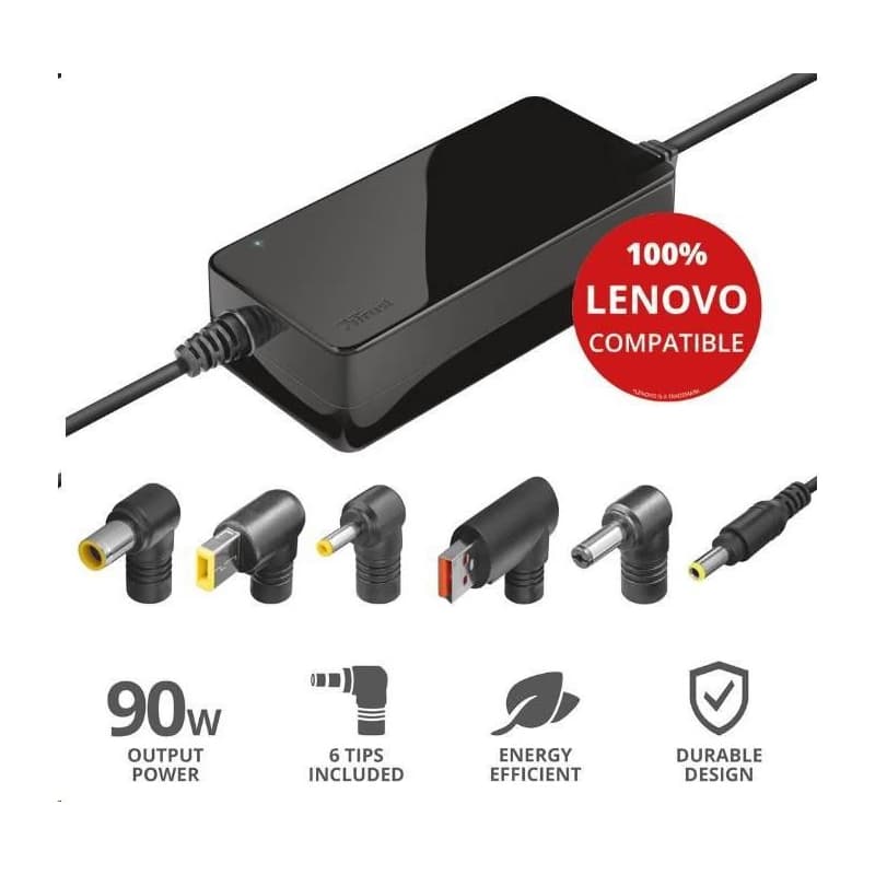 TRUST napájací adaptér MAXO pre notebooky LENOVO 90W, vr. koncoviek