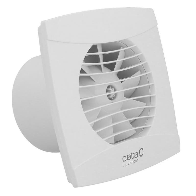 CATA - UC-12 TH kúpeľňový ventilátor axiálny s automatom, 12W, potrubie 120, biela 01300200