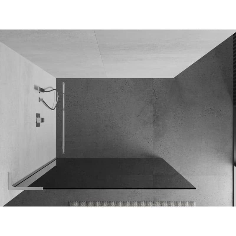 MEXEN/S - Kioto L Sprchová zástena WALK-IN 100 x 200, grafit, chróm 800-100-103-01-40 4