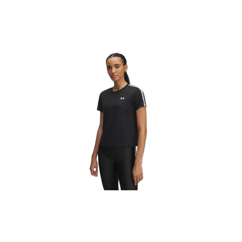 Dámske tréningové tričko s krátkym rukávom UNDER ARMOUR UA Tech WM Tape SS-BLK