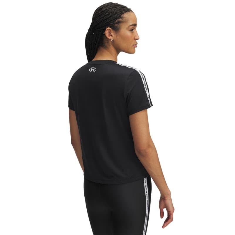 Dámske tréningové tričko s krátkym rukávom UNDER ARMOUR UA Tech WM Tape SS-BLK 2