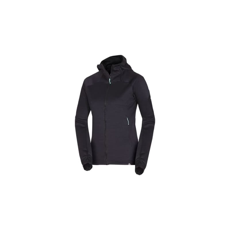 Dámska zateplená turistická mikina so zipsom NORTHFINDER JONI-270blackblack 1