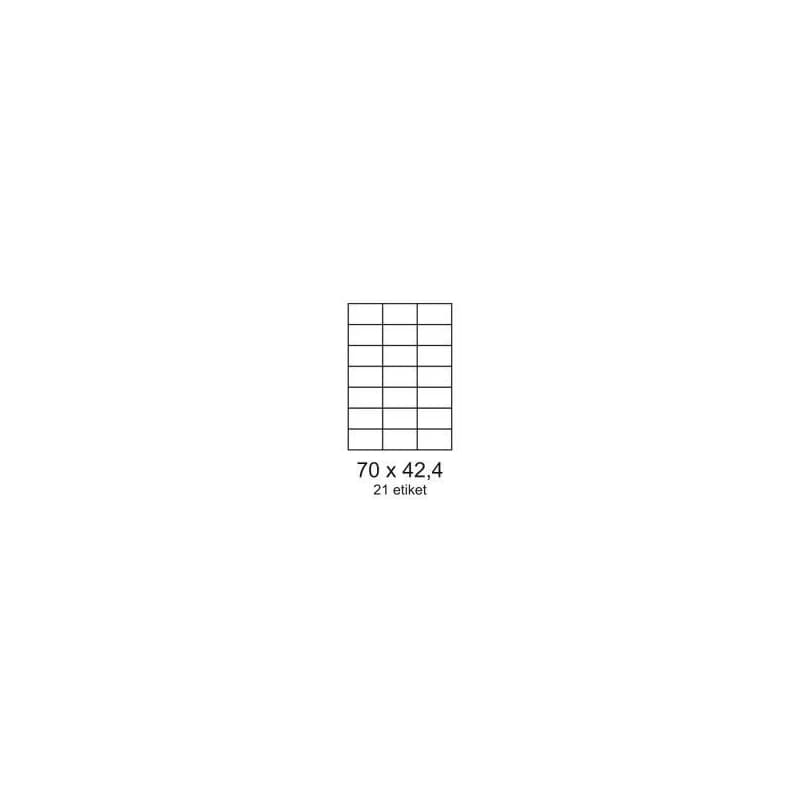 Etikety 70x42, 3mm 21 etikiet na archu 100 listov Smartline