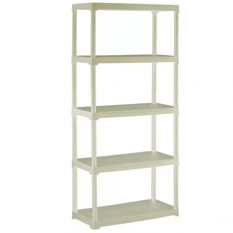 Regál plastový T80/5E ecru 176x80x40cm – 5 políc/30kg 1