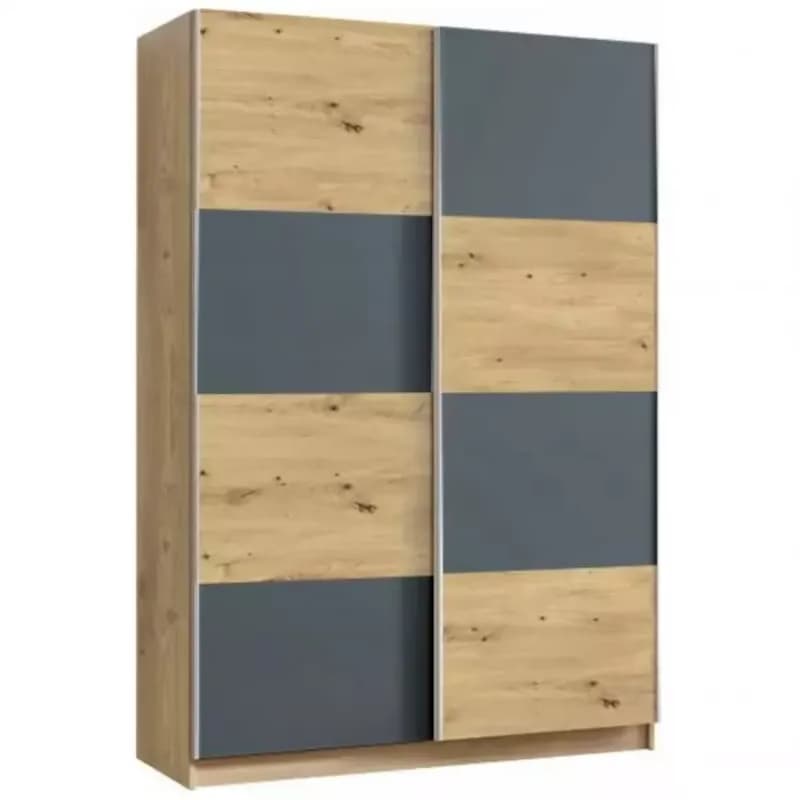 Skriňa Alfa 3 artisan/grafit 1