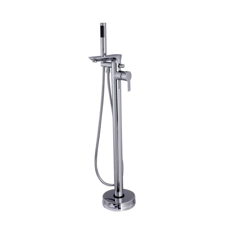INVENA - Voľne stojaca vaňová batéria GLAMOUR Chrom BW-02-W01-V