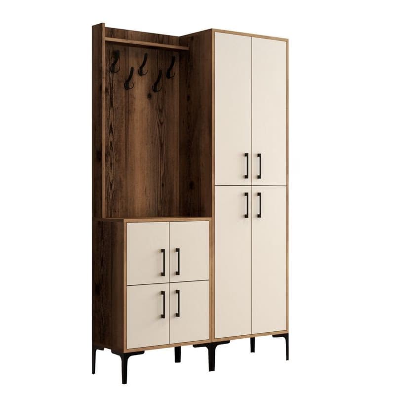 Predsieňová stena Berlin BA - Walnut, Cream 2