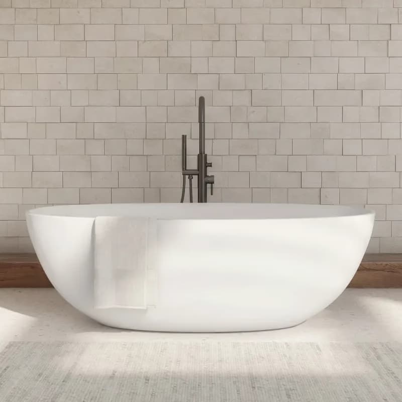 OMNIRES - SHELL M+ voľne stojaca vaňa, 160 x 75 cm biela mat /BM/ SHELLWWBM 6