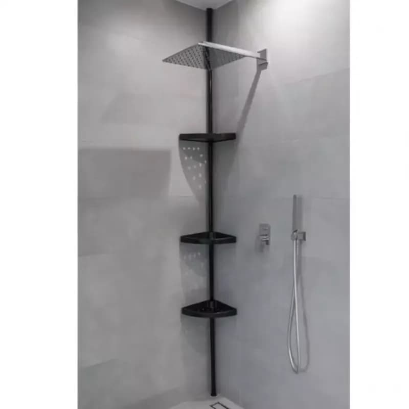 Rohová polička 290cm čierna 1
