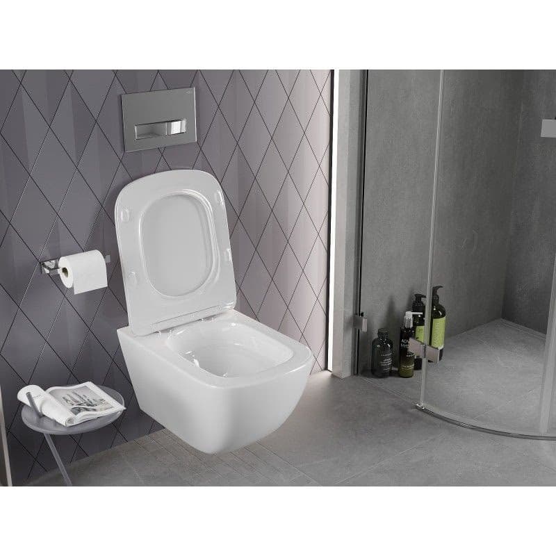 MEXEN - Timo Závesná WC misa Rimless Tornado, biela lesk 3365XX00T 5