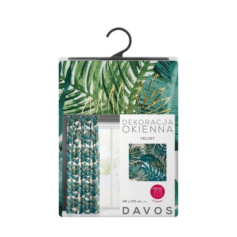 ArtFir Zatemňovací záves DAVOS P | zelená 140 x 270 cm 5