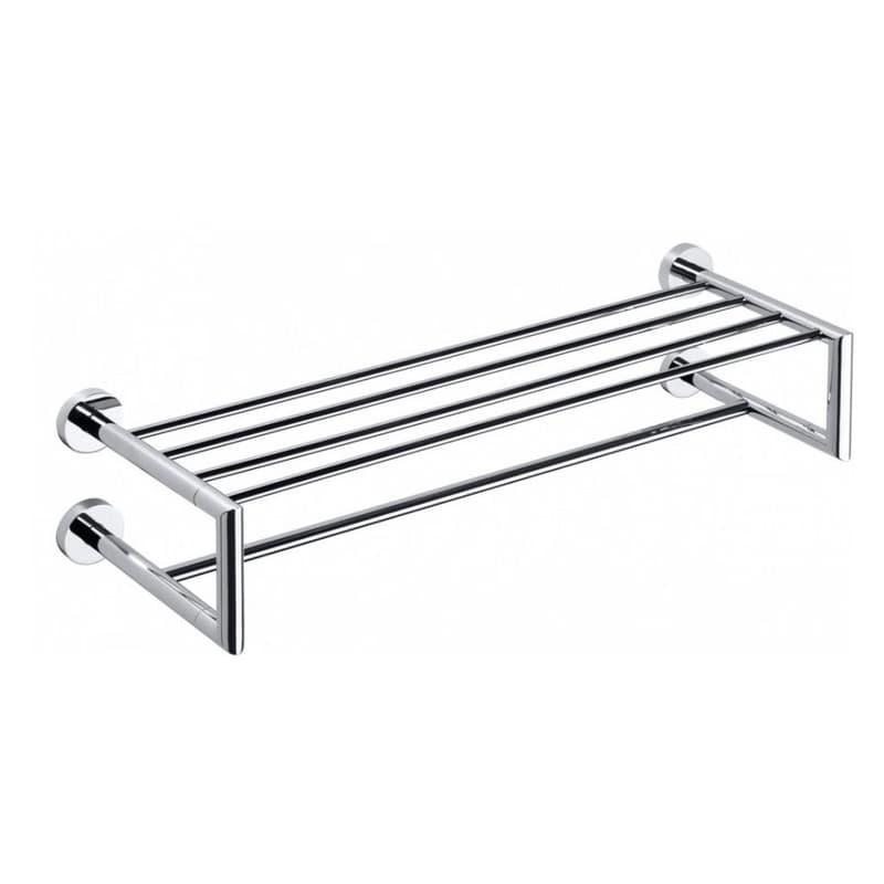 SAPHO - X-ROUND polička na uteráky dvojitá 600, chróm XR416