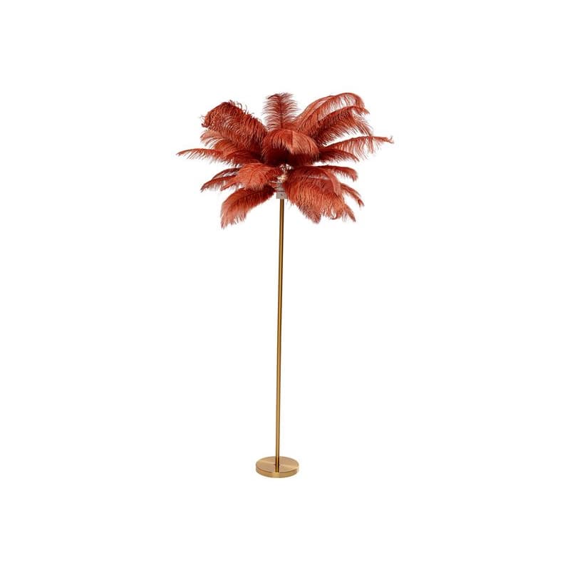 Feather Palm stojacia lampa červená 165 cm