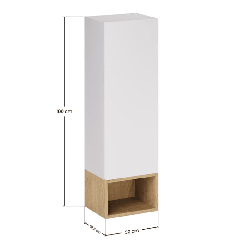 ArtCom Závesná skrinka ASTER WHITE ASG SP/UR 30x20 cm 5