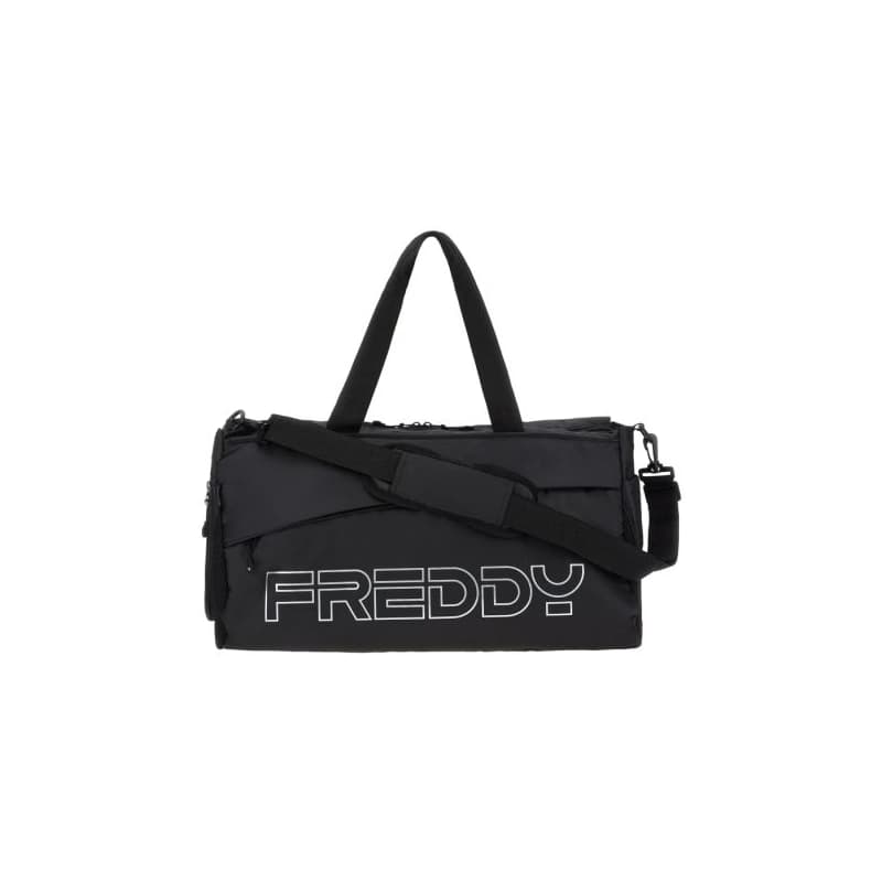 Dámska cestovná taška FREDDY Duffel bag with maxi print-Black