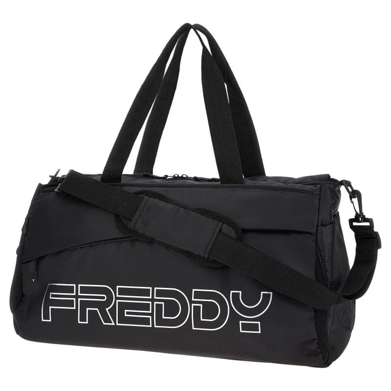 Dámska cestovná taška FREDDY Duffel bag with maxi print-Black 2