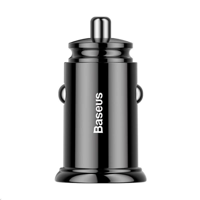 Baseus Circular Plastic nabíjačka do auta 30W (PD3.0, QC4.0+ SCP AFC) čierna 2