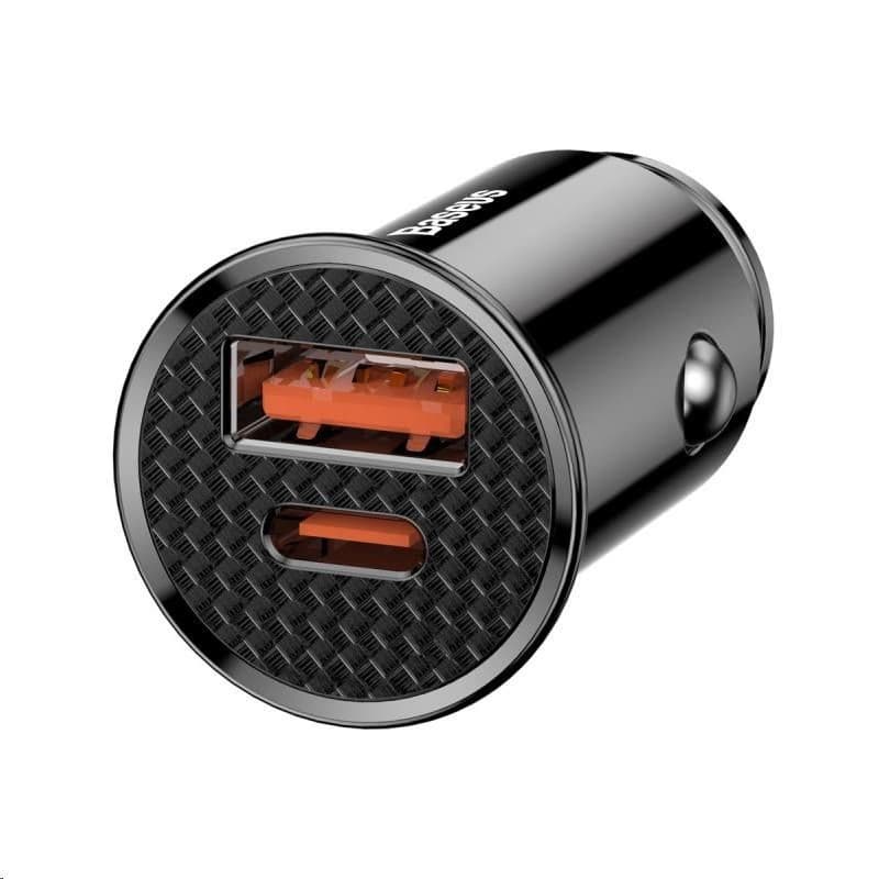 Baseus Circular Plastic nabíjačka do auta 30W (PD3.0, QC4.0+ SCP AFC) čierna 3