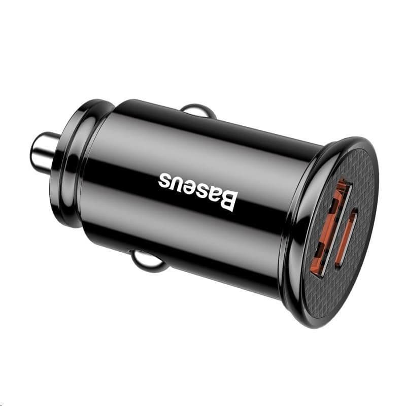 Baseus Circular Plastic nabíjačka do auta 30W (PD3.0, QC4.0+ SCP AFC) čierna 4