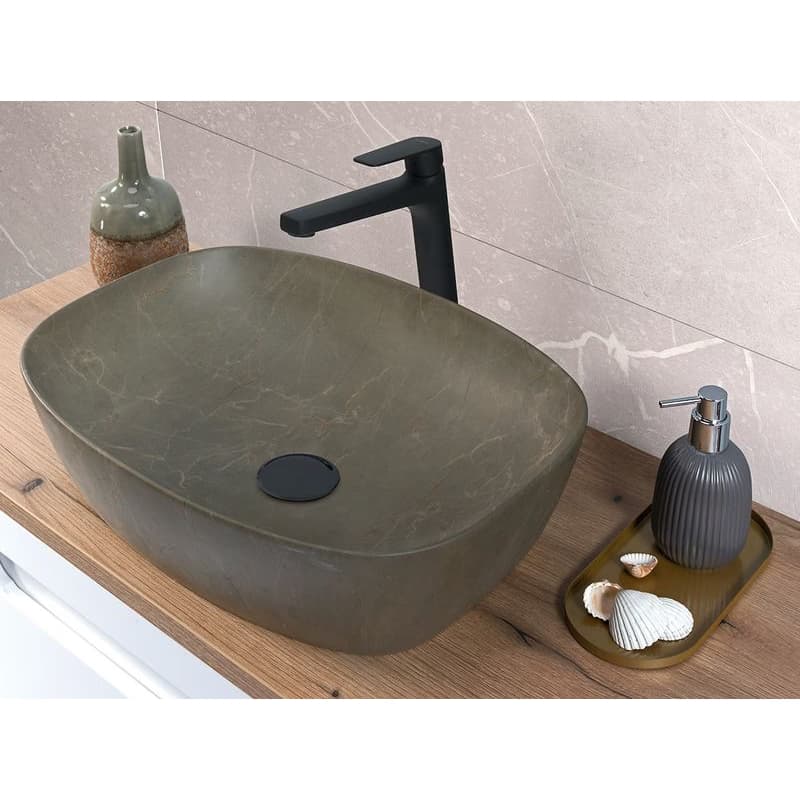 ArtCom Keramické umývadlo ANNA MY1 | sivozelená 50 cm 2