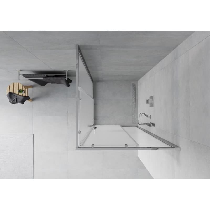 MEXEN - Rio sprchovací kút štvorec 90x90, mráz, chróm 860-090-090-01-30 4
