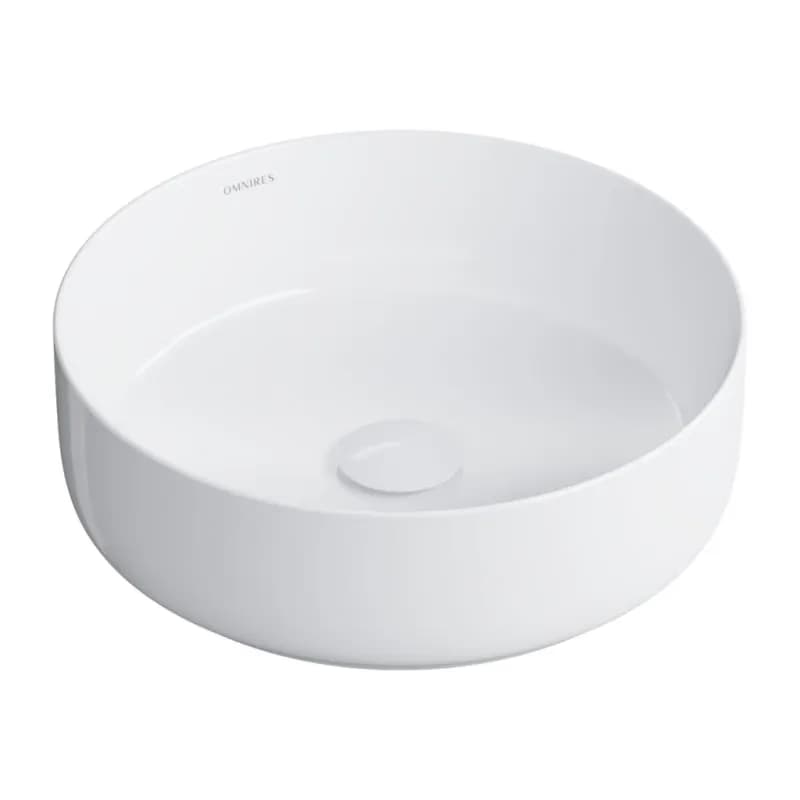 OMNIRES - TULSA umývadlo na dosku, o36 cm biela lesk /BP/ TULSA355BP 5