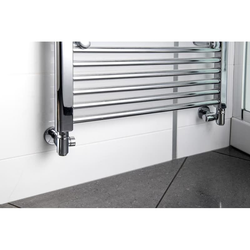 SAPHO - CORNER COMBI SIMPLY pripojovacia sada ventilov, pravé, chróm CP330S 3