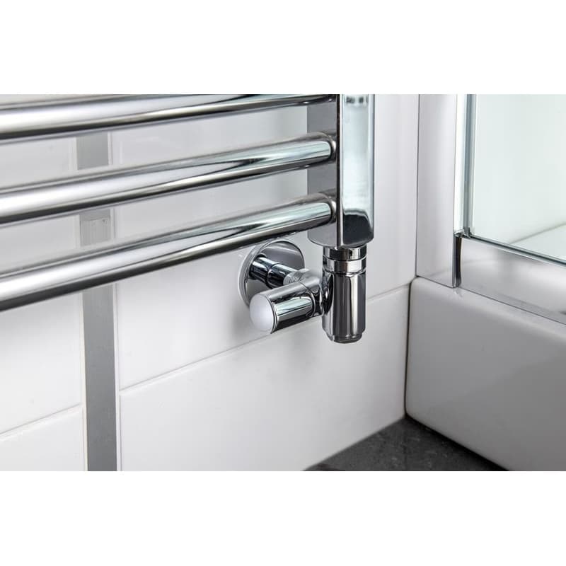 SAPHO - CORNER COMBI SIMPLY pripojovacia sada ventilov, pravé, chróm CP330S 5