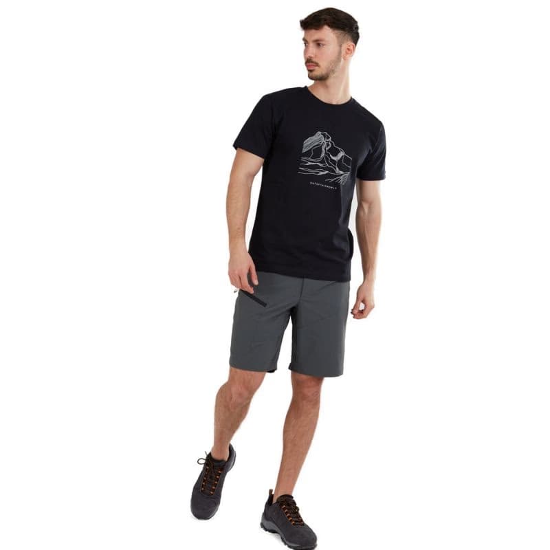 Pánske turistické kraťasy FUNDANGO Roger Trekking Short-755-steel 2