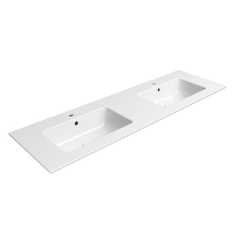 GSI - PURA keramické dvojumývadlo Slim 142x46cm, biela ExtraGlaze 8889111 1