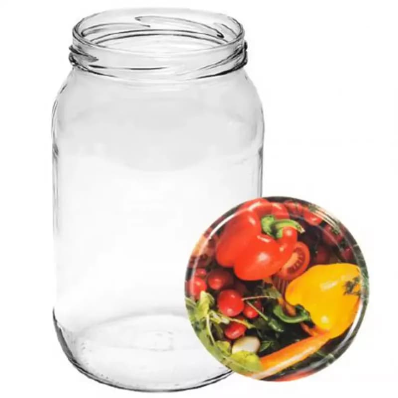 Zavárací pohár s viečkom 900 ml 8 ks 1